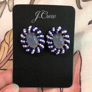 NWOT blue and white studs from j.crew